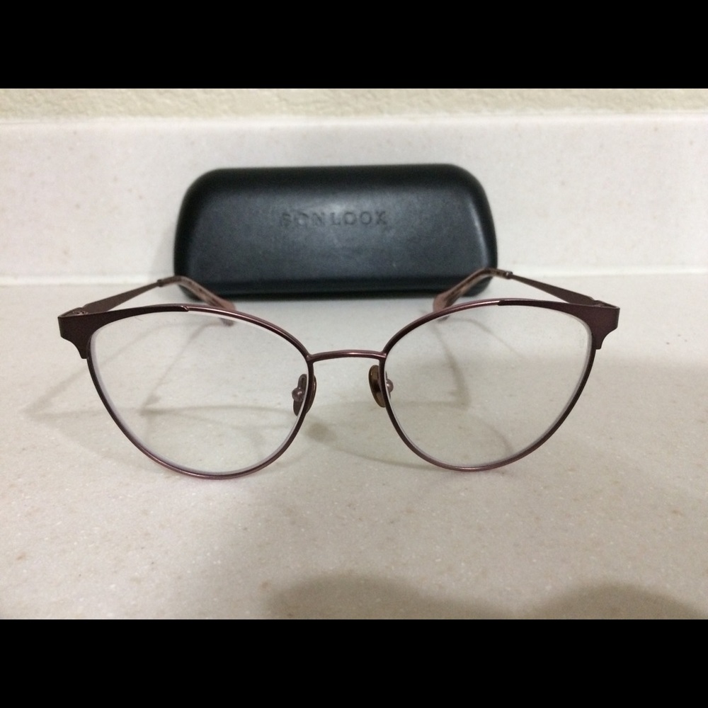 Bonlook eyeglass Frames 52[]17-140 edgy pink